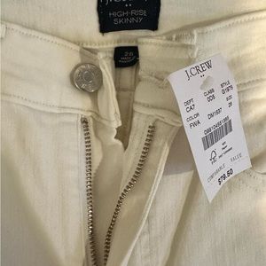 J crew white skinny jeans size 26 NWT